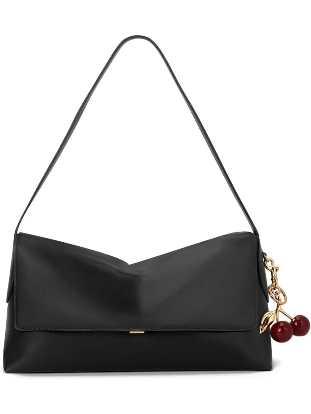Vintage Large Faux Leather Hobo Bag for Women - Stylish Cherry Shoulder Handbag